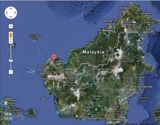 Location of Lundu on a map